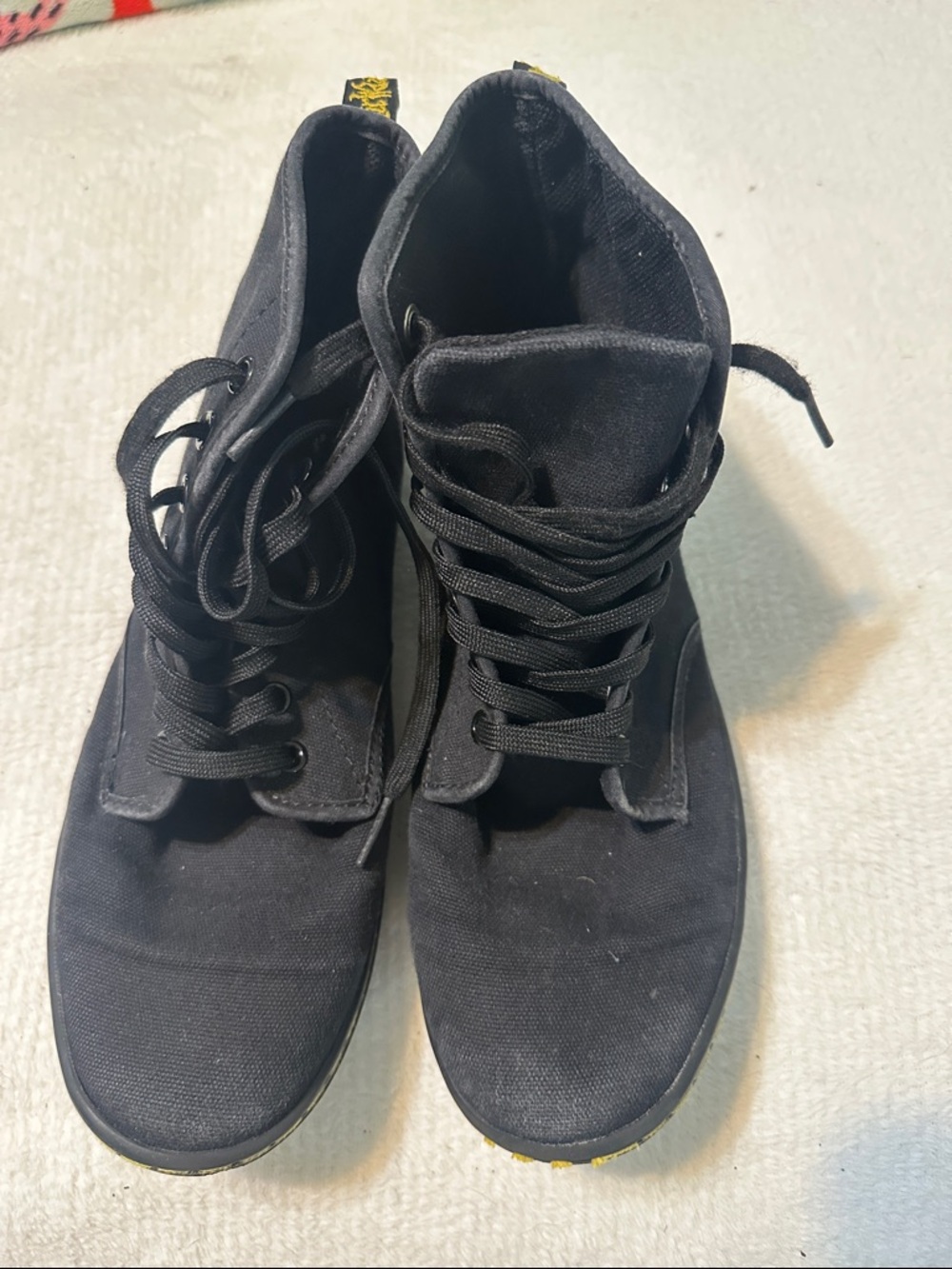 Dr Martens Shoreditch Black Women's High-Top Canvas Lace-Up Sneakers